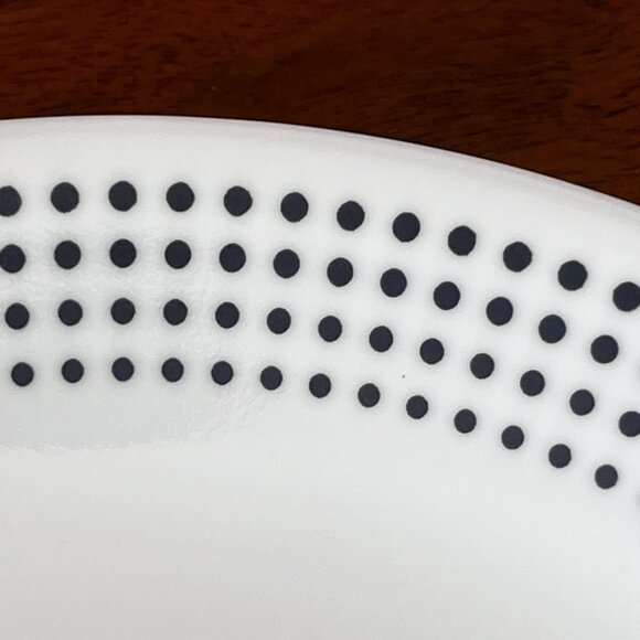 Set of 4 Corelle Bayside Dots Salad Plates Navy Blue USA 8.5" Corning Retired - Picture 5 of 7